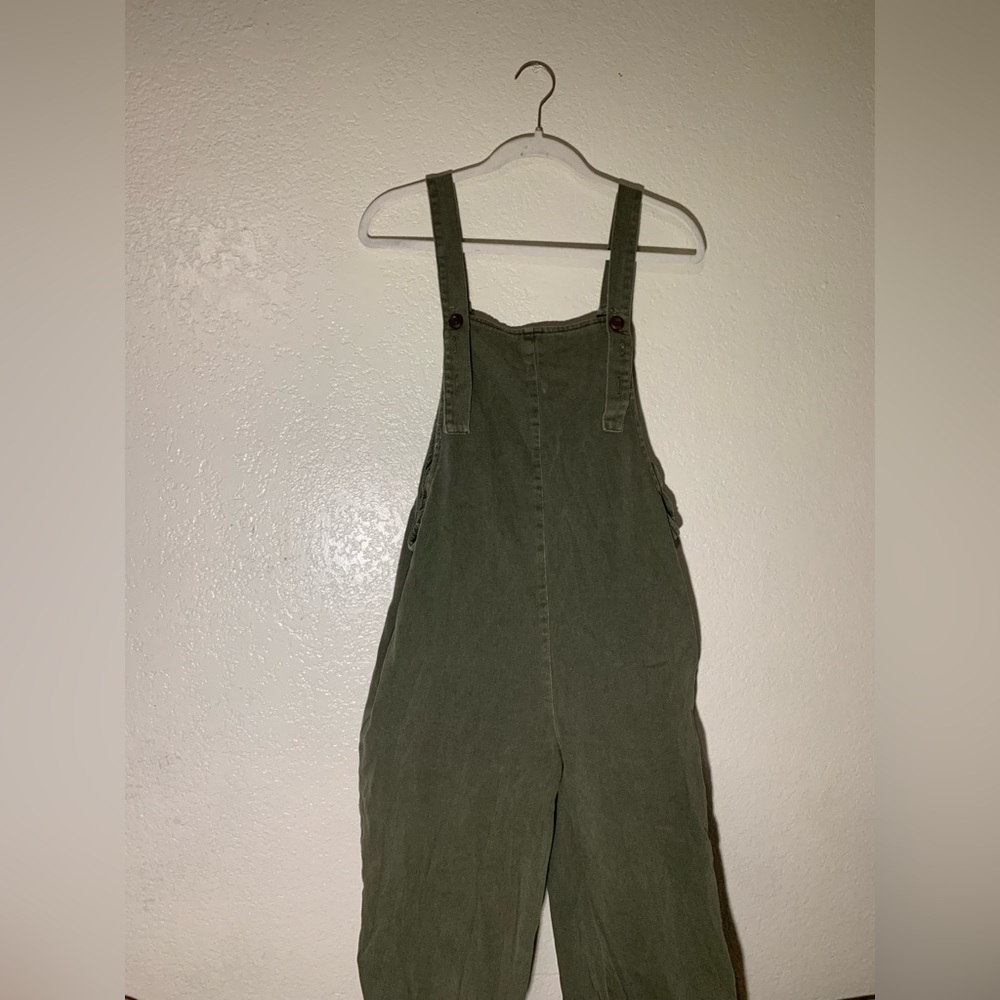 Bohme olive green overalls dress size small